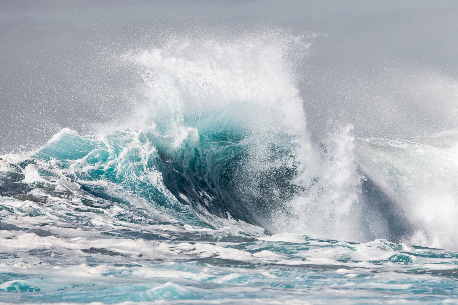 Storm Wave Photo crashing wall art print