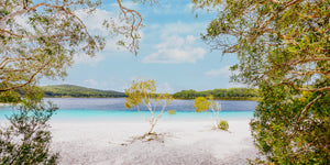 Lake McKenzie Panorama - K'Gari, QLD Australia