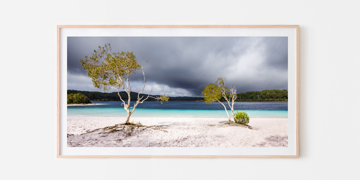 Storm On The Lake Panorama - K'Gari, QLD Australia