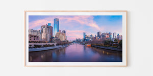 Pastel Panorama Yarra River - Melbour, Victoria